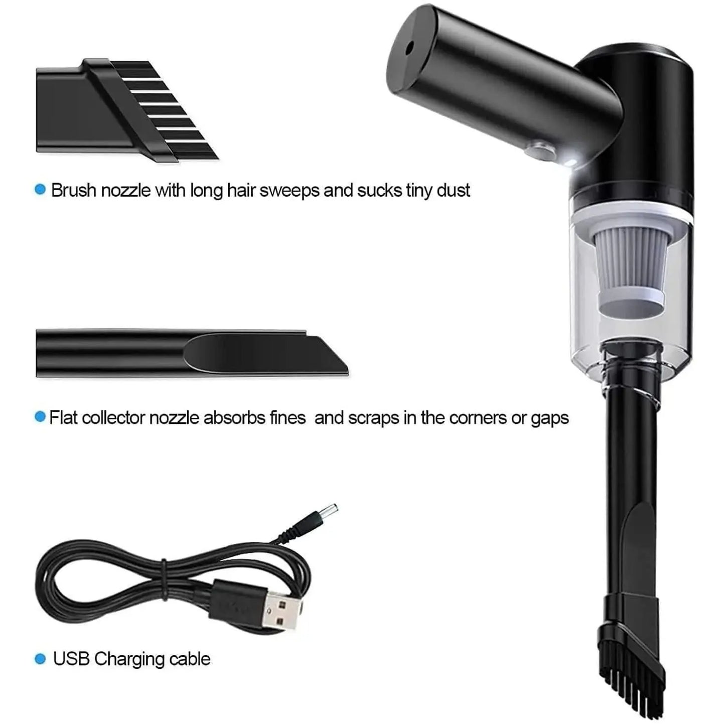 3IN1 Portable Car Vacuum Cleaner with Blower