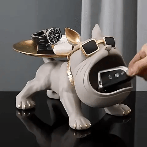 Cool Bulldog Deco French Bulldog Sculpture